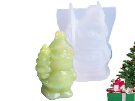 Molde silicona Papa Noel con pino 
